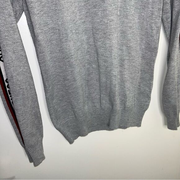 Guess | Gray long sleeve sweater with logo stripe | medium - Picture 10 of 10
